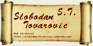 Slobodan Tovarović vizit kartica